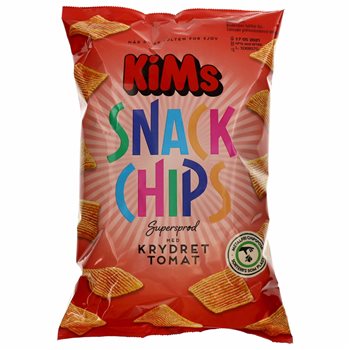 KiMs Snack Chips Krydret Tomat 160 g.
