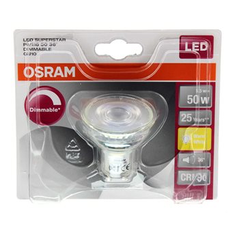 OSRAM LED SUPERSTAR  PAR16   50 dim 36° 5,9W/927 GU10