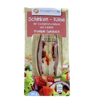Fabrys Sandwich Skinke/Ost 175 g.