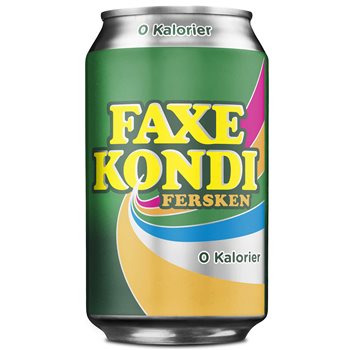 Faxe Kondi Fersken 24x0,33l Sukkerfri