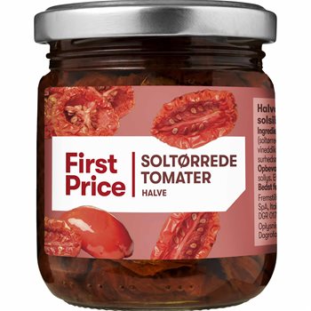First Price Soltørrede Halve Tomater 185g