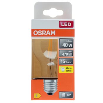 OSRAM LED STAR STD  FIL 40W non-dim  4W/827 E27