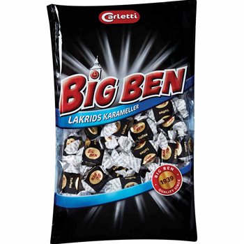 Big Ben Lakridskarameller 400 g.