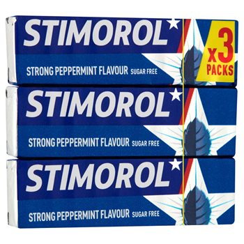 Stimorol Strong Peppermint Sukkerfri 3-pak 42 g