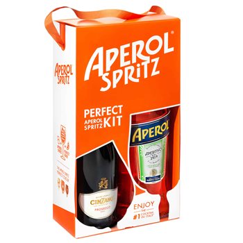 Aperol 11% 1L/Prosecco Bi-pack 0,75 l.