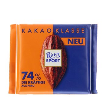 Ritter Sport Kakao-Klasse 74% Peru - Die Kräftige 100 g