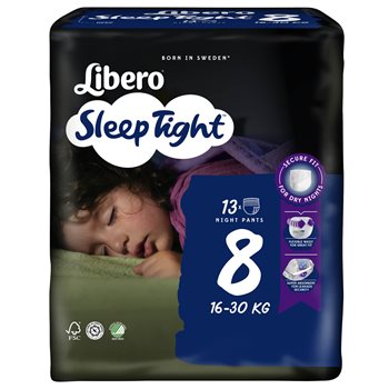 Libero Sleep Tight Str. 8, 16-30 kg, 13 stk.