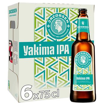 Jacobsen Yakima IPA - Indian Pale Ale 6,5% øl, 6x75cl flaske