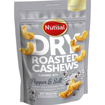 Nutisal Dry Cashew Pepper & Salt 140 g