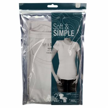 Bunke af Tag fat Allerede Soft & Simple 2pak Dame T-shirt, Hvid Str. XL - Grænsehandel til billige  priser