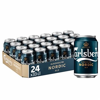 Carlsberg Nordic Ale - Ale 0,5% alkoholfri øl, 24x33cl. dåse