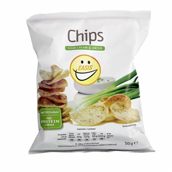 EASIS Sour Cream & Onion Chips 50 g