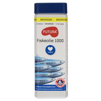 Futura Fiskeolie 1000 mg. 150 stk.