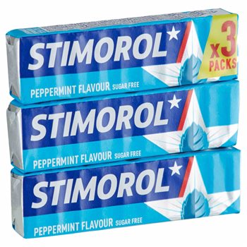 Stimorol Peppermint Sukkerfri 3-pak 42 g