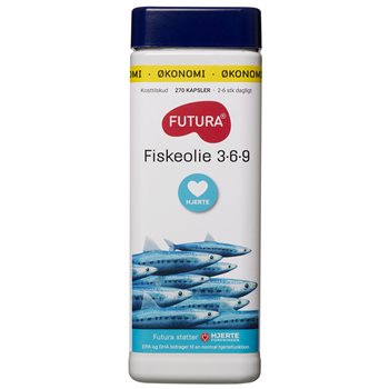Futura Fiskeolie 3-6-9 500 mg 270 stk