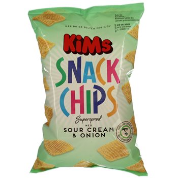 KiMs Snack Chips Sour Cream & Onion 160 g.