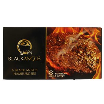 Black Angus Burgerbøffer 6x200 gr.