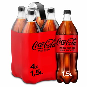 Coca Cola Zero 4 x 1,5 l. PET
