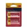 Kodak Zinc Batteri D - 2 Pack