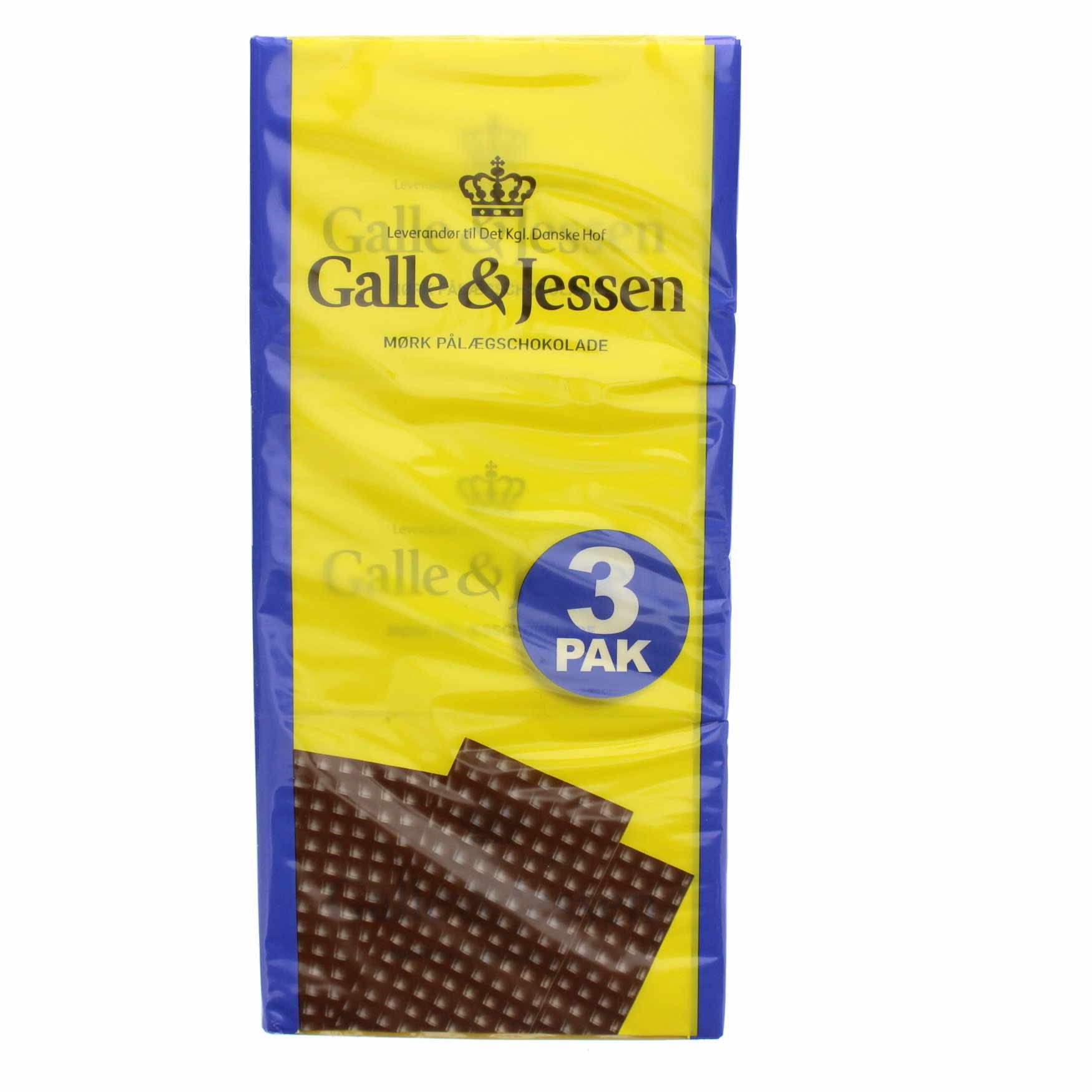 Galle og Jessen Pålægschokolade mørk 3-pak - Grænsehandel til billige