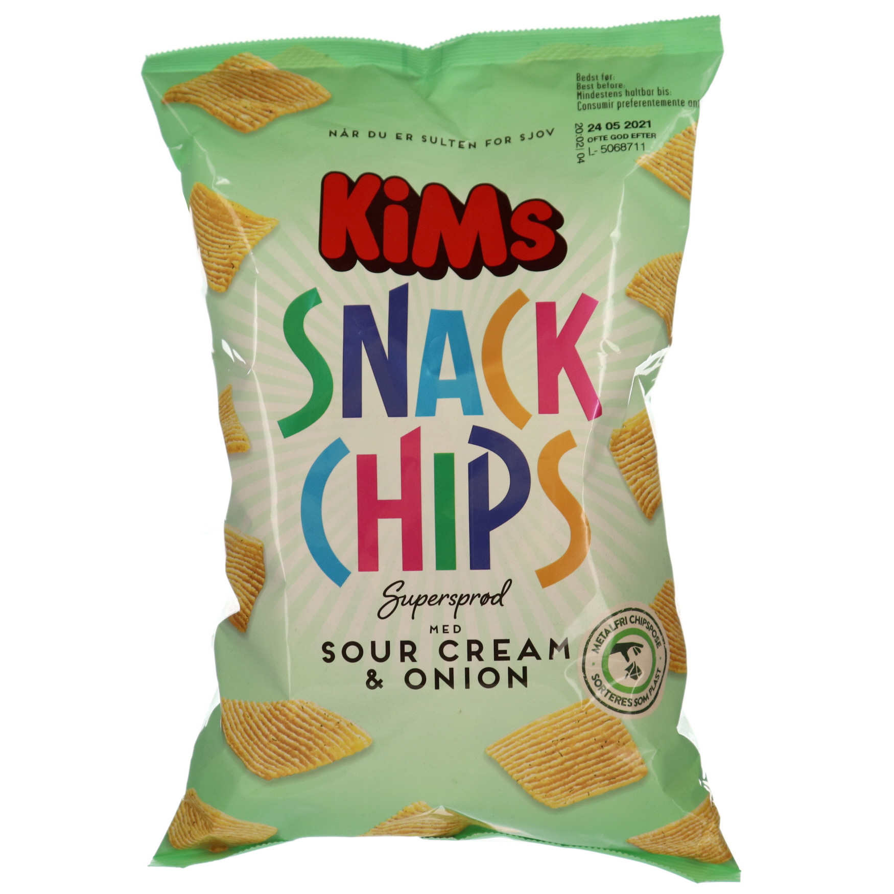Forblive Jeg var overrasket projektor KiMs Snack Chips Sour Cream & Onion 160 g. - Grænsehandel til billige priser