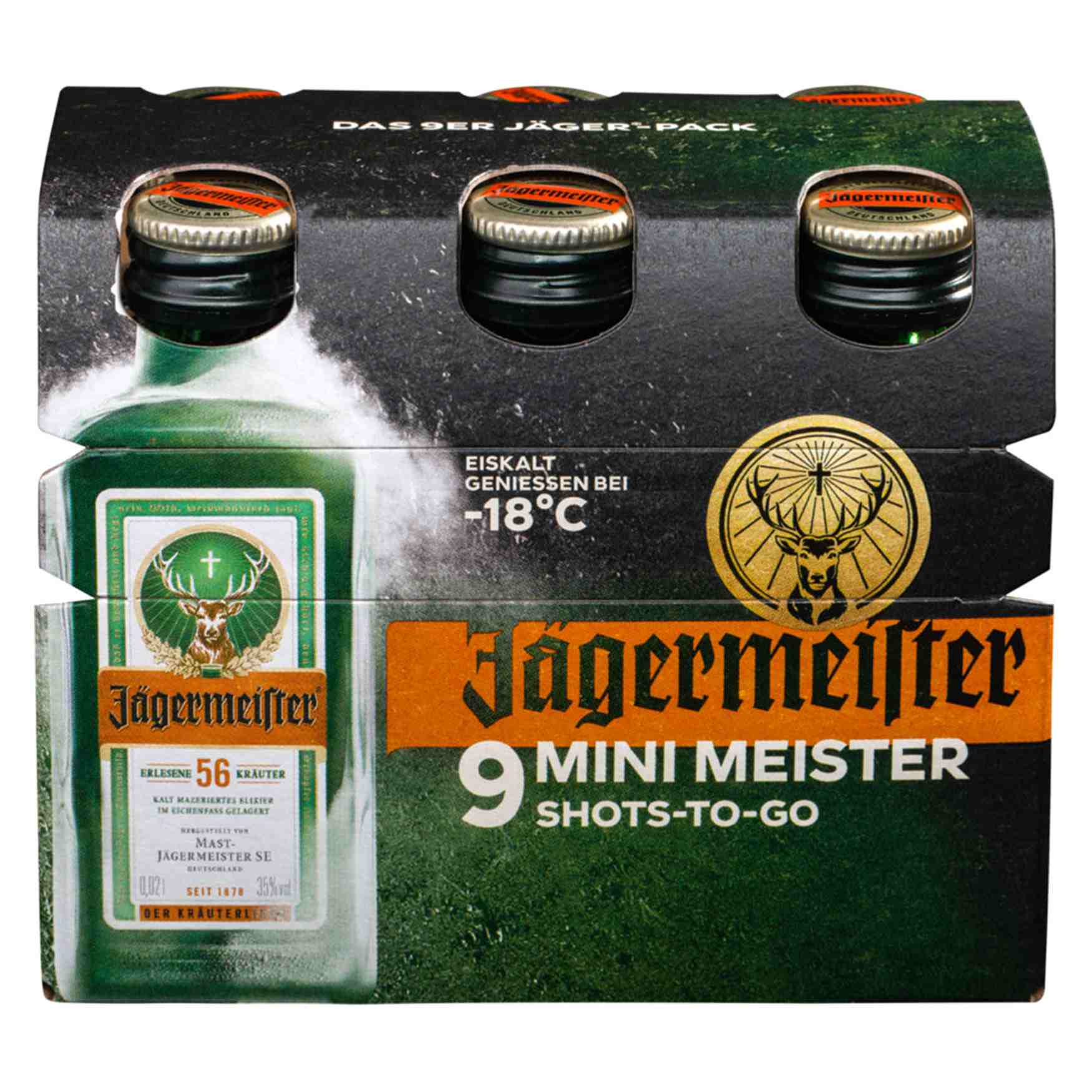Jägermeister 35% 9x0,02 - Grænsehandel til billige priser